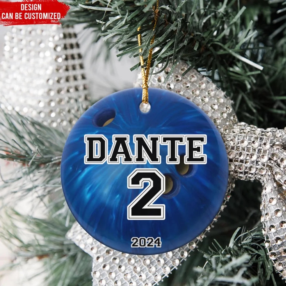 Custom Sport Ball - Personalized Ceramic Ornament, Sport Fan Gift