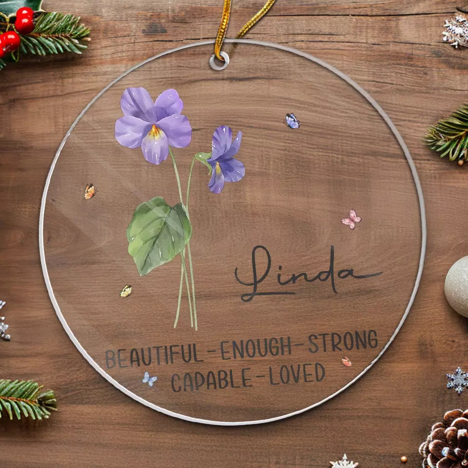 Friends Are Like Flowers - Bestie Personalized Acrylic Custom Ornament