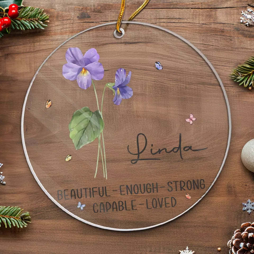 Friends Are Like Flowers - Bestie Personalized Acrylic Custom Ornament
