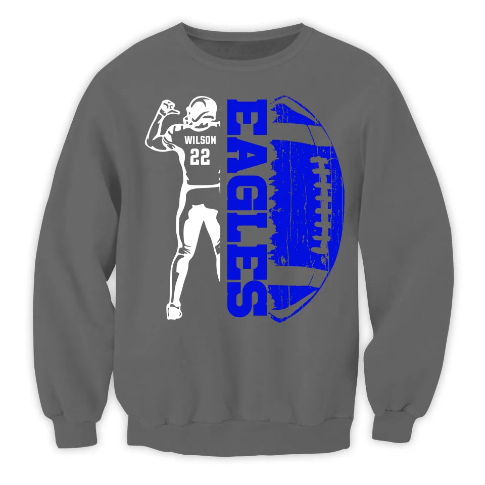 Custom Football Player - Gift for Football Fans Personalized Custom Sweatshirt
