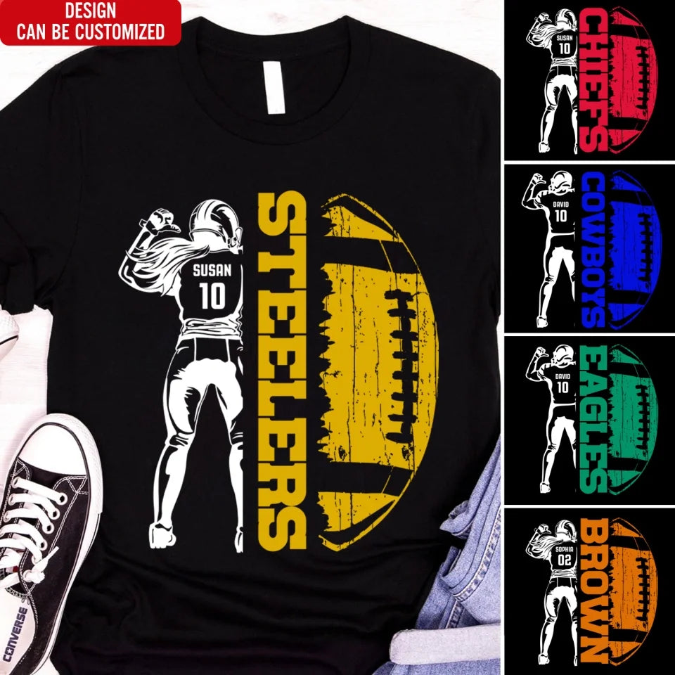 Custom Football Player - Gift for Football Fans Personalized Custom Sweatshirt