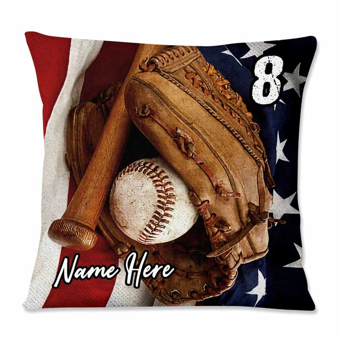 Personalized Love Baseball Pillow