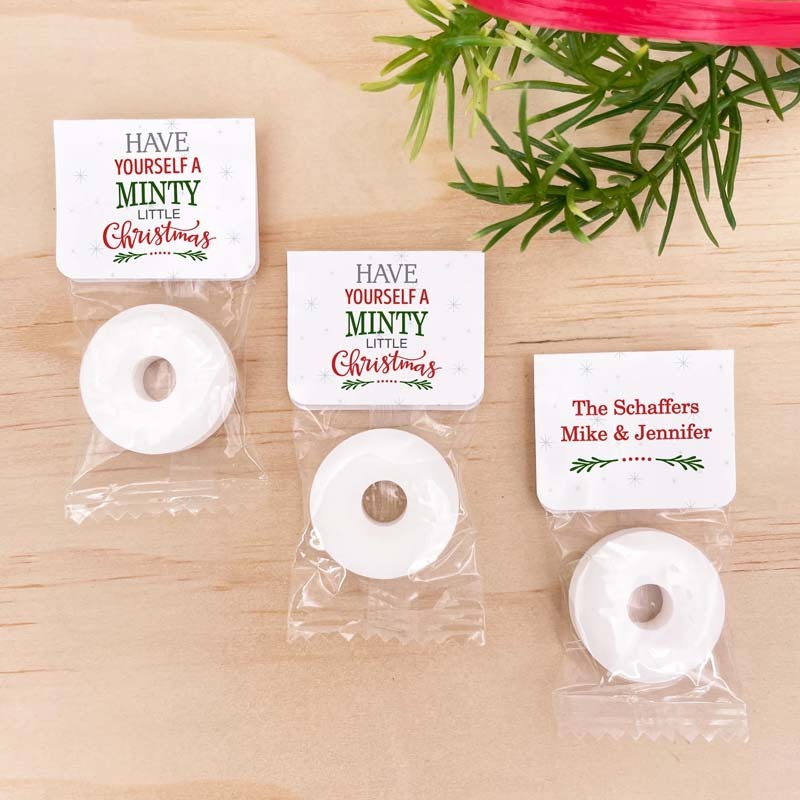 Personalized Christmas Candy Favors Cute Christmas Favors Christmas Mints