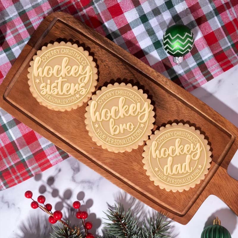 Personalized Christmas Hockey Sport Cookie Cutter-Gift For Hockey Lover