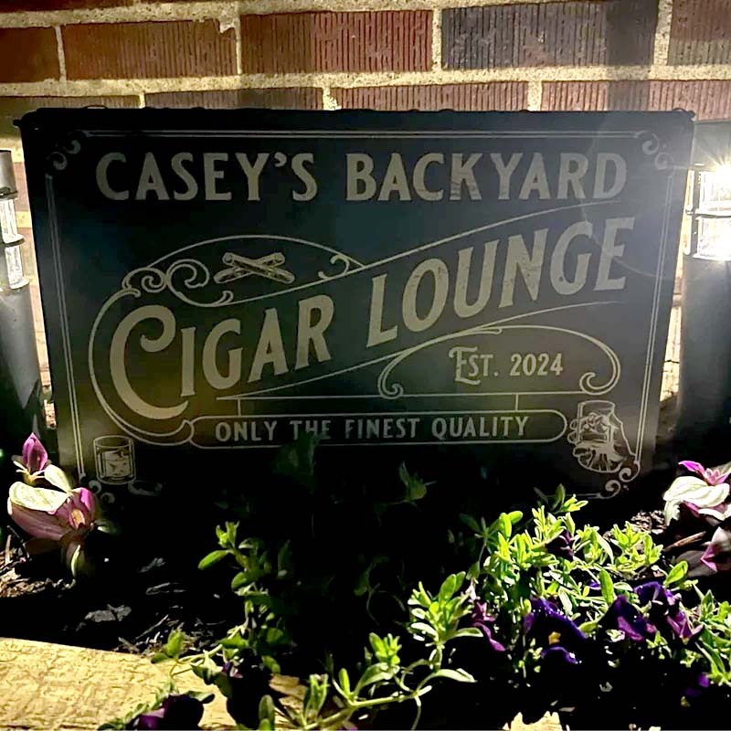 Personalized Cigar Lounge Sign Lounge Sign Man Cave