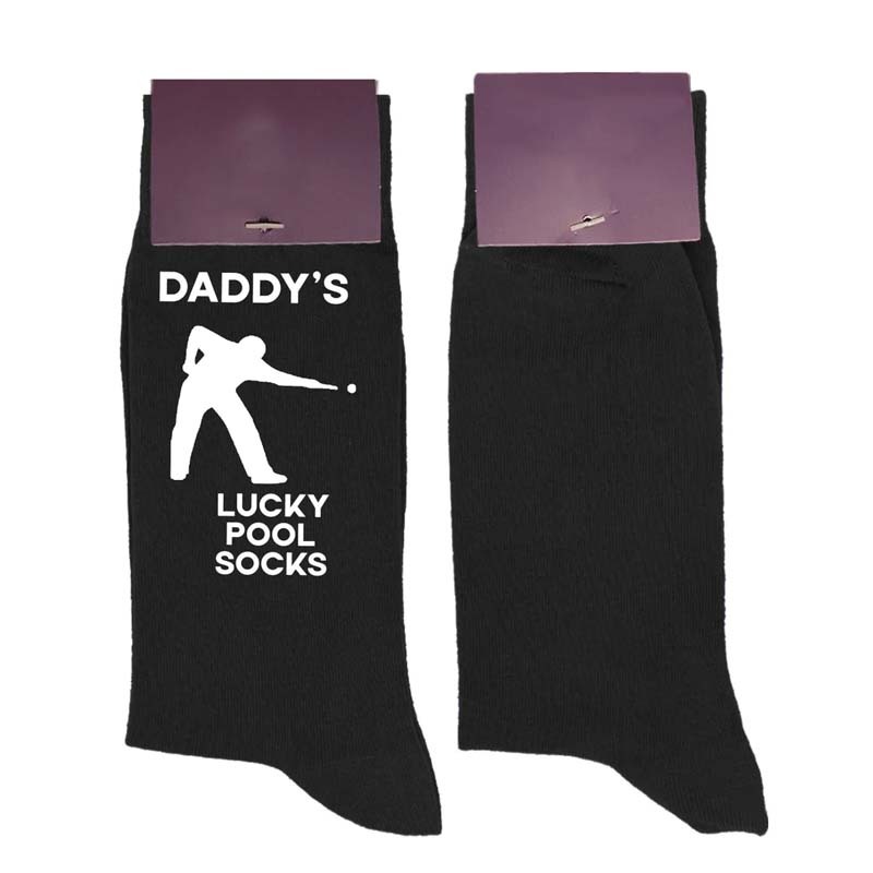 Personalised Lucky Pool Socks, Pool Gift - Gift for Pool Player