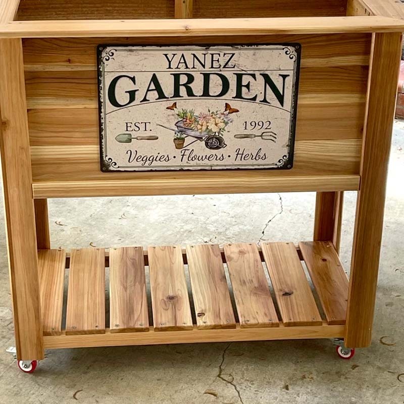 Personalized Garden Sign Garden Lover Gift Veggie Garden Flower Garden