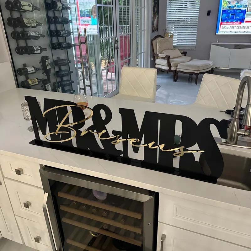 Mr & Mrs Wedding Sign wedding centerpiece Top Table Sign wedding decor