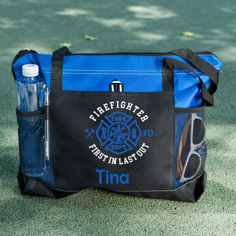 Fire Firefighter Gift Custom Tote Bag