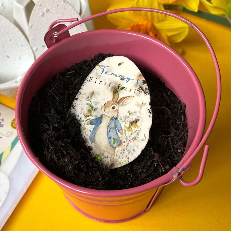 Custom Easter egg-shaped seed paper First Easter Gift