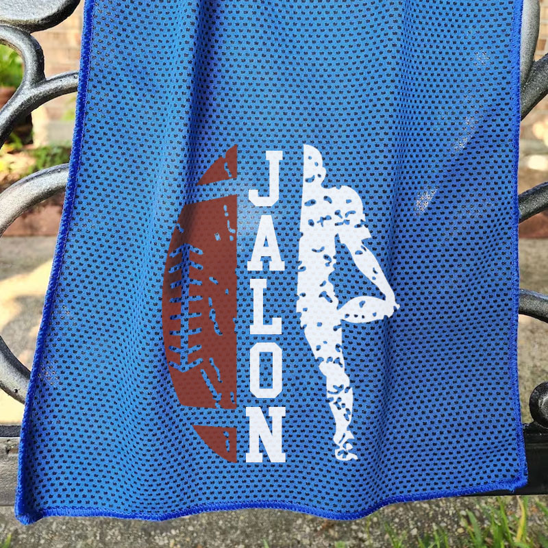 Personalized Cooling Towels Football Sporter Cooling Towel