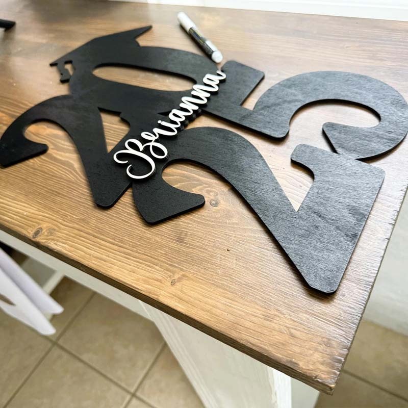 Personalized 2025 Graduation Guest Book - Personalized Graduation Decor