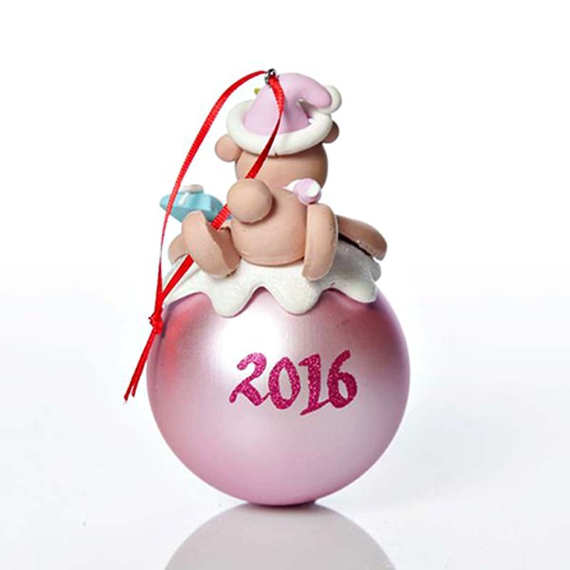 Personalized Teddy Christmas Character Bauble Christmas Ornament Baby Gift