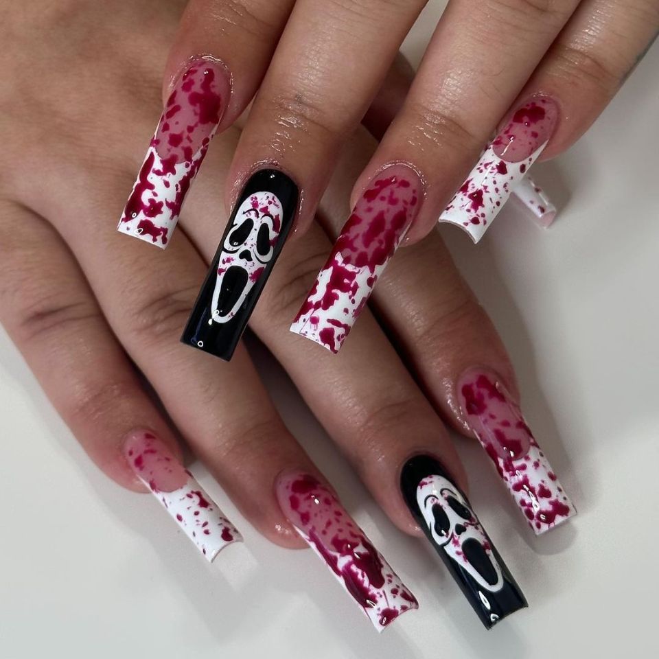 Halloween Press-On Nail Tips - Set of 24 - WM-102