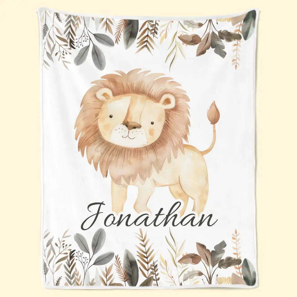 Cozy Blankets And Wild Friends For Sweet Dreams - Family Personalized Custom Baby Blanket