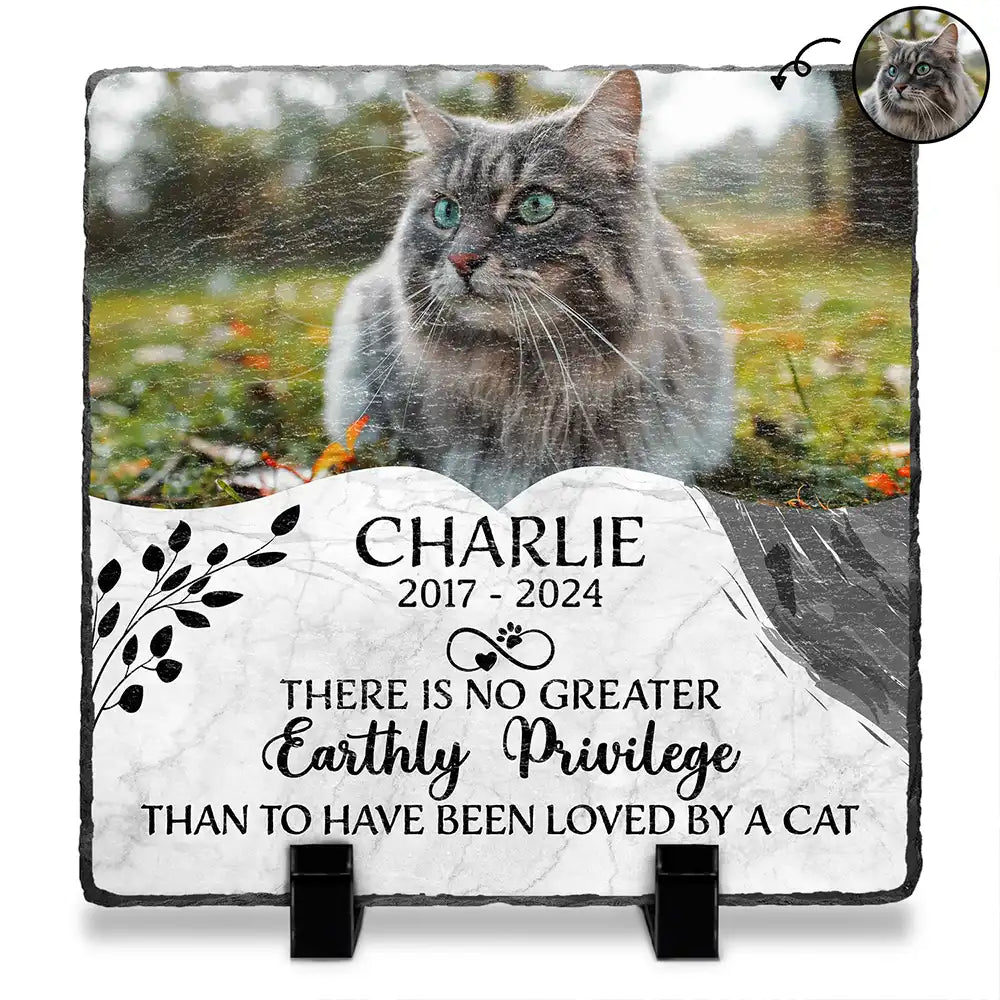 Custom Photo We Loved You With All Our Heart - Personalized Rectangle Memorial Garden Stone