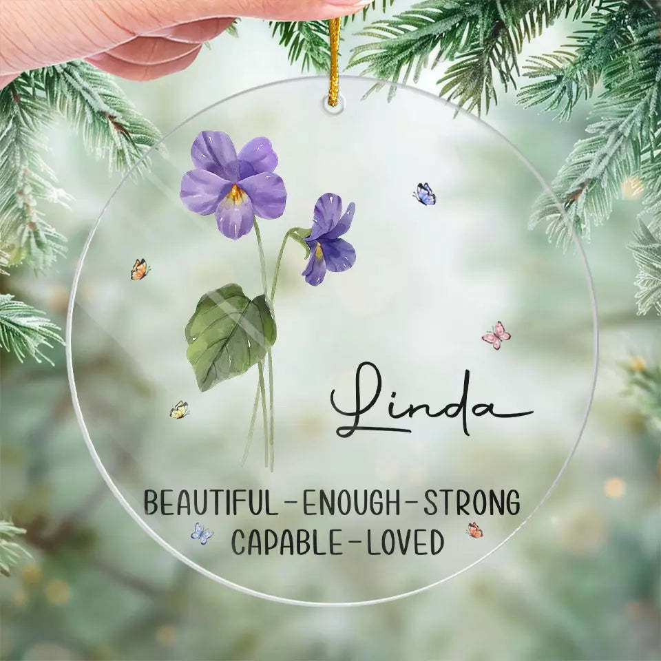 Friends Are Like Flowers - Bestie Personalized Acrylic Custom Ornament