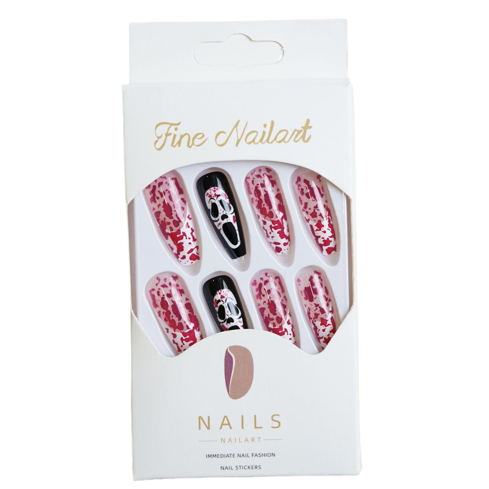 Halloween Press-On Nail Tips - Set of 24 - WM-102