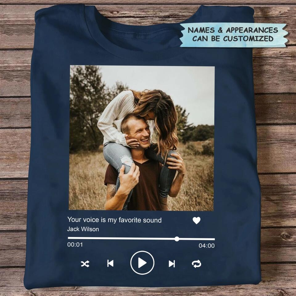 Personalized Love Song T-shirt - Gift For Couple