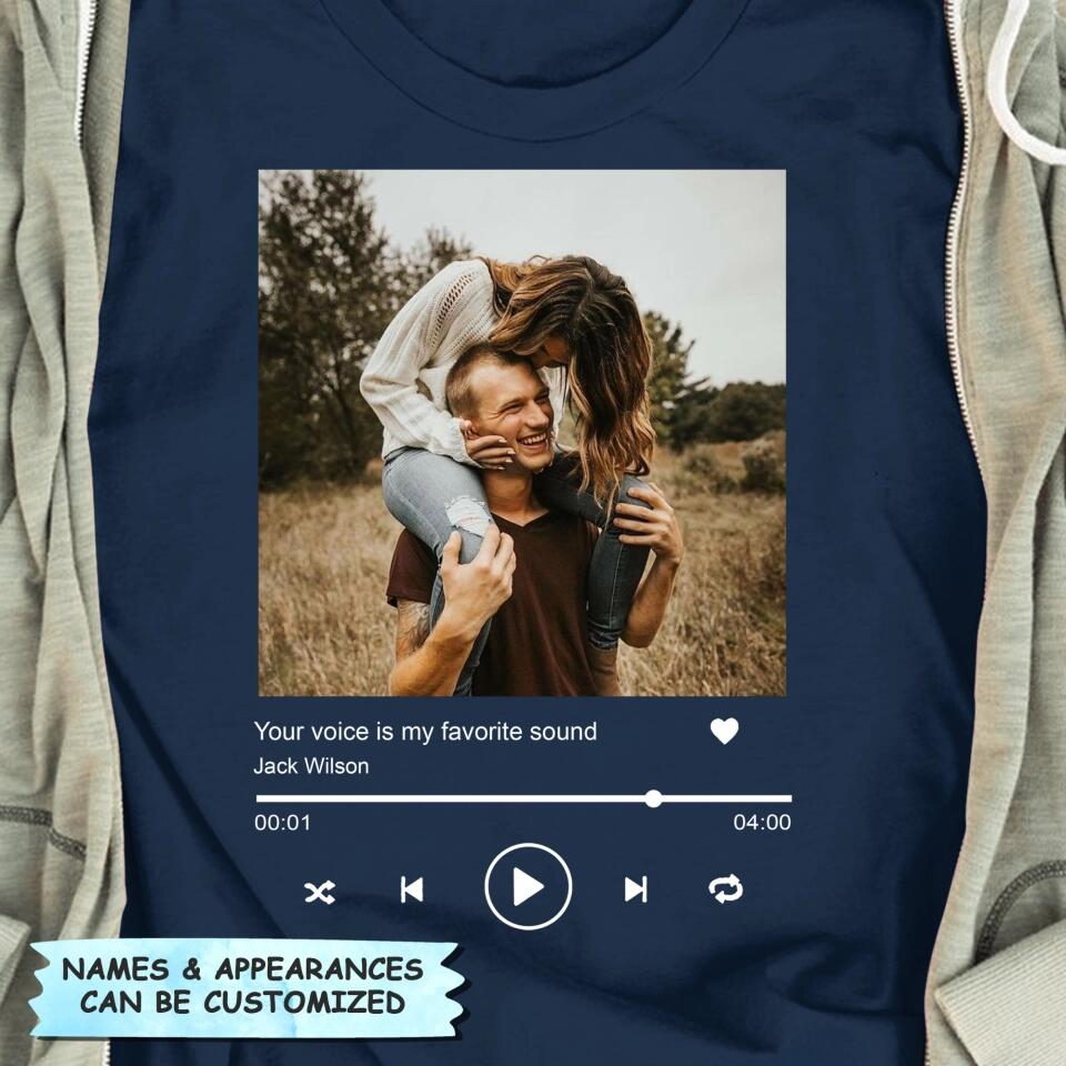 Personalized Love Song T-shirt - Gift For Couple
