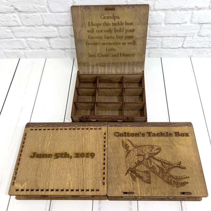 Personalized Mini Tackle Box Christmas Gift for Fishing