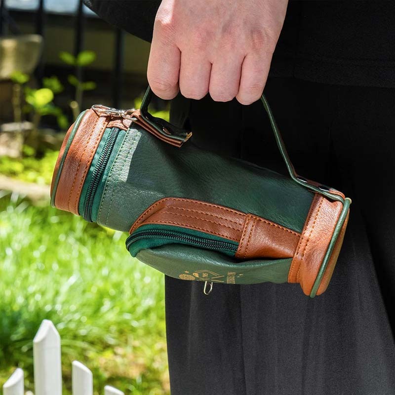 Personalized Leather Engraved Monogram Golf Bag Gift for Golf Lover