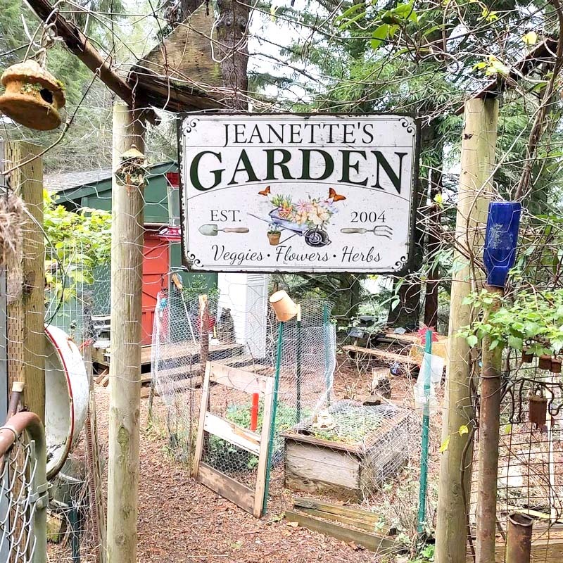Personalized Garden Sign Garden Lover Gift Veggie Garden Flower Garden