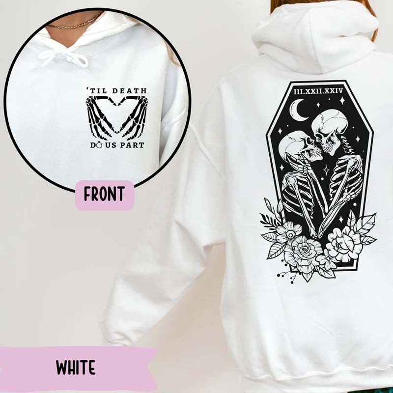 Roman Numeral Unisex Hoodie Personalized Matching Sweatshirt for Valentine Day Hoodie