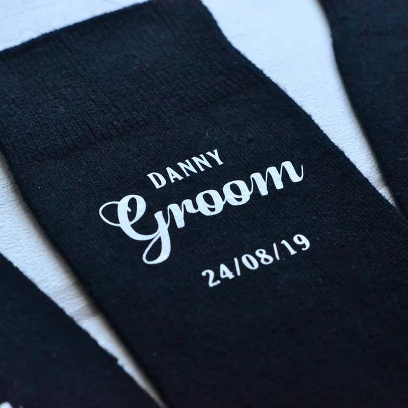 Personalised wedding socks Groom Page Boy Best Man Groomsman Gift