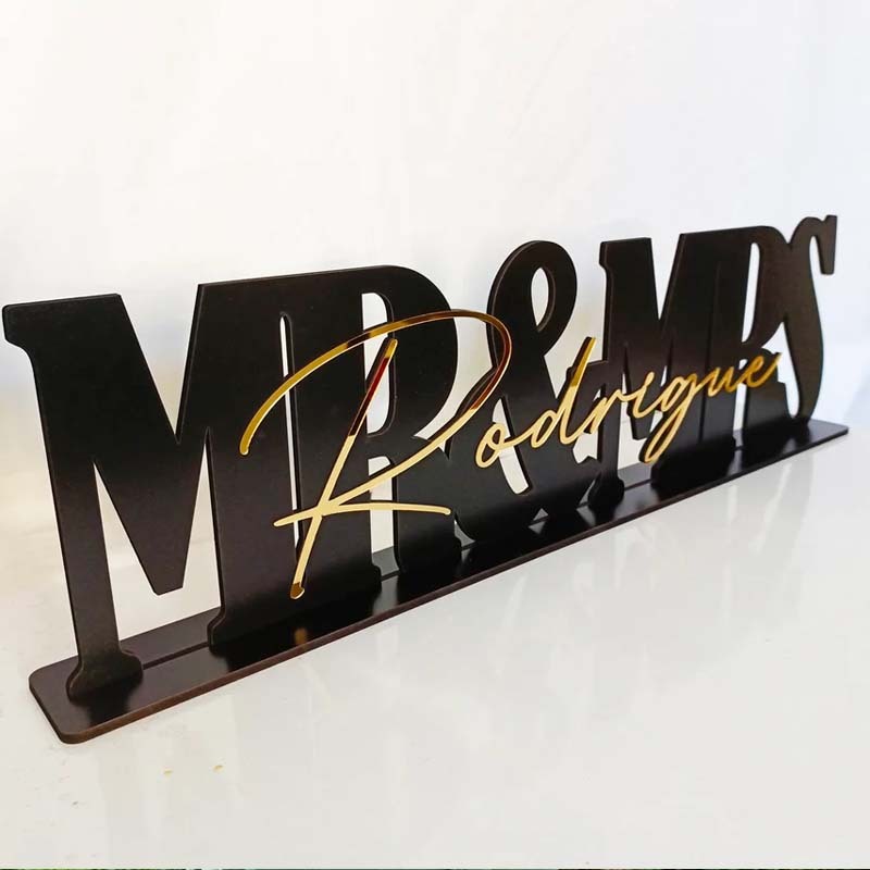 Mr & Mrs Wedding Sign wedding centerpiece Top Table Sign wedding decor