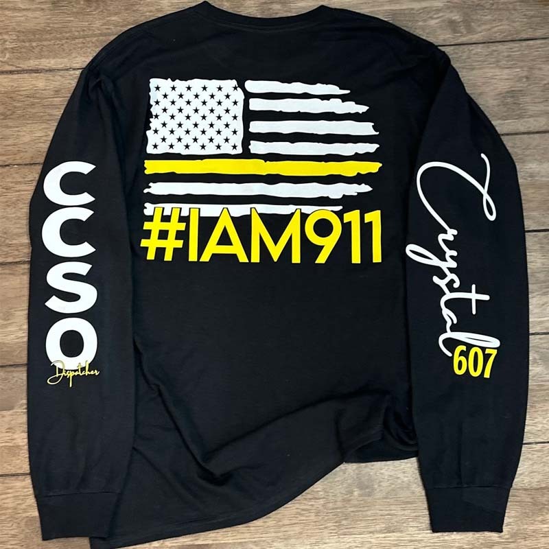 911 Police Dispatcher Personalized Shirt/ Dispatcher Gift/ Telecommunications Gift