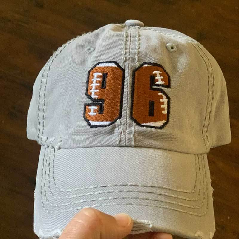 Personalized  Football Number Hat / Cap, Football Team Cap, Football Mom Gift