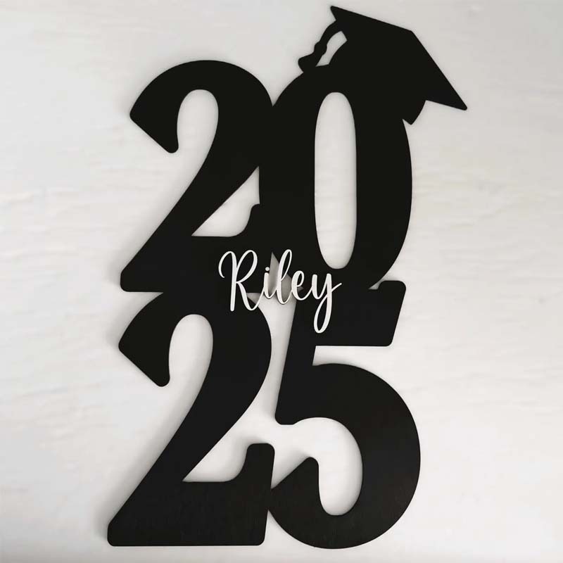 Personalized 2025 Graduation Guest Book - Personalized Graduation Decor