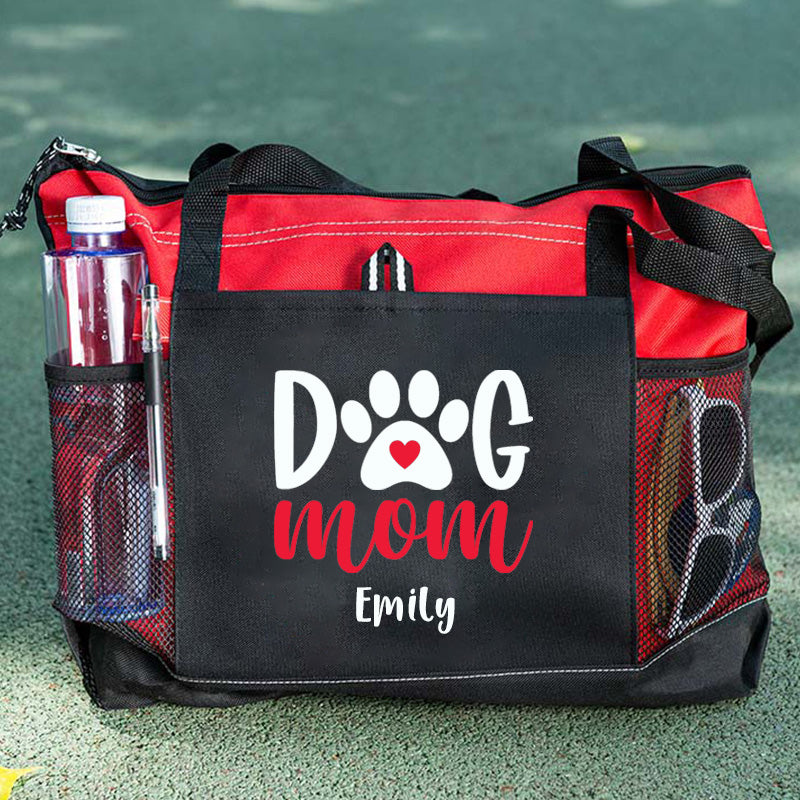 Dog Mom Tote Bag, Personalized Tote Bag, Custom Tote Bag