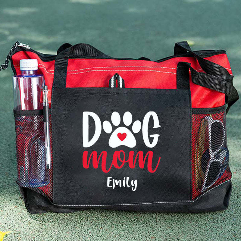 Dog Mom Tote Bag, Personalized Tote Bag, Custom Tote Bag