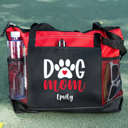 Dog Mom Tote Bag, Personalized Tote Bag, Custom Tote Bag