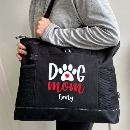 Dog Mom Tote Bag, Personalized Tote Bag, Custom Tote Bag