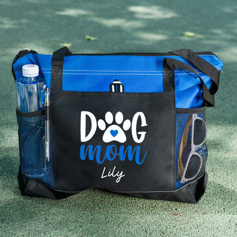 Dog Mom Tote Bag, Personalized Tote Bag, Custom Tote Bag
