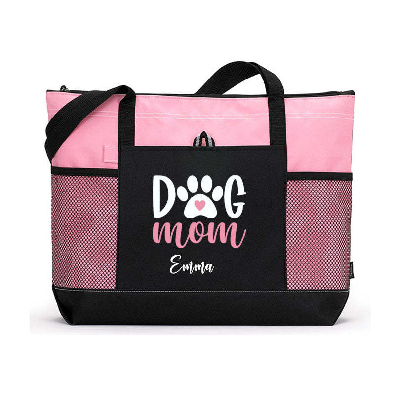 Dog Mom Tote Bag, Personalized Tote Bag, Custom Tote Bag