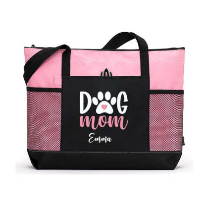 Dog Mom Tote Bag, Personalized Tote Bag, Custom Tote Bag