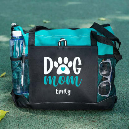 Dog Mom Tote Bag, Personalized Tote Bag, Custom Tote Bag