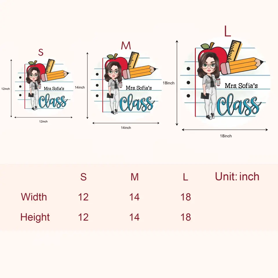 Welcome To My Classroom - Personalized Custom Door Sign - Teacher's Day, Appreciation Gift For Teacher