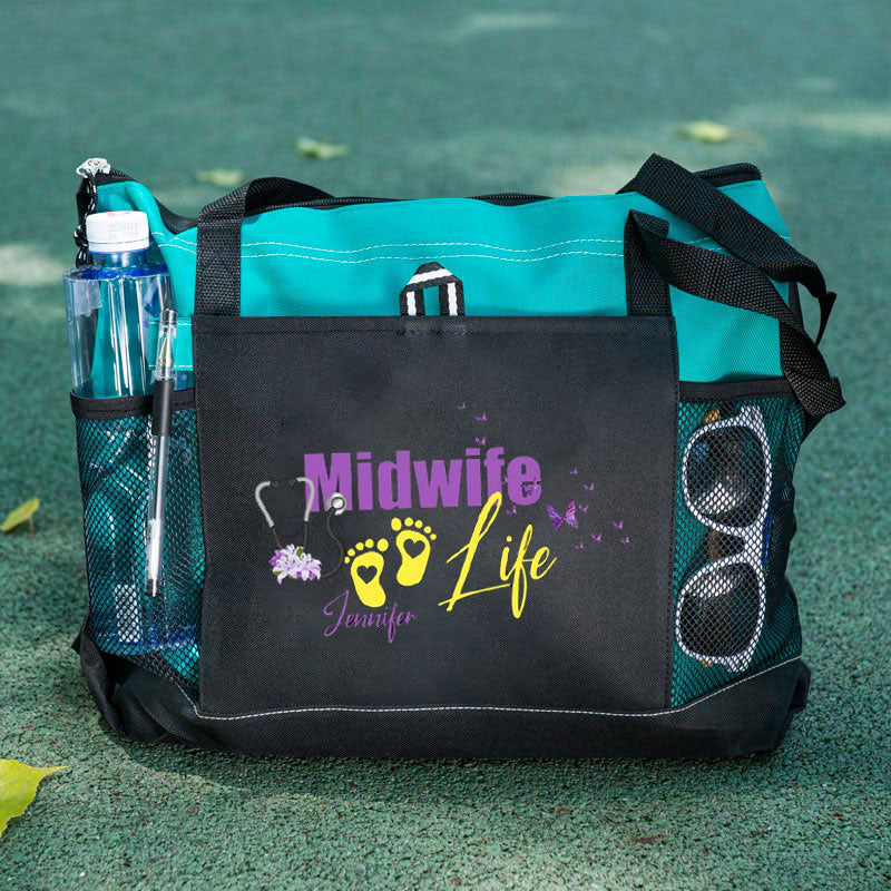 Personalized Midwife Life Tote Bag