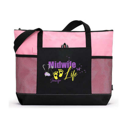 Personalized Midwife Life Tote Bag