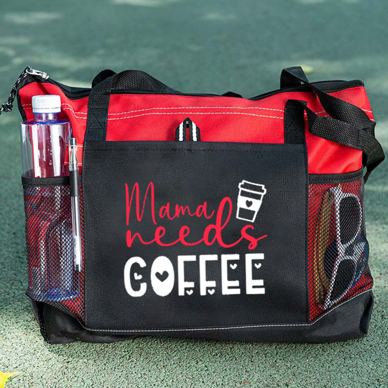 Mama Needs Coffee Tote Bag, Mother's Day Gift