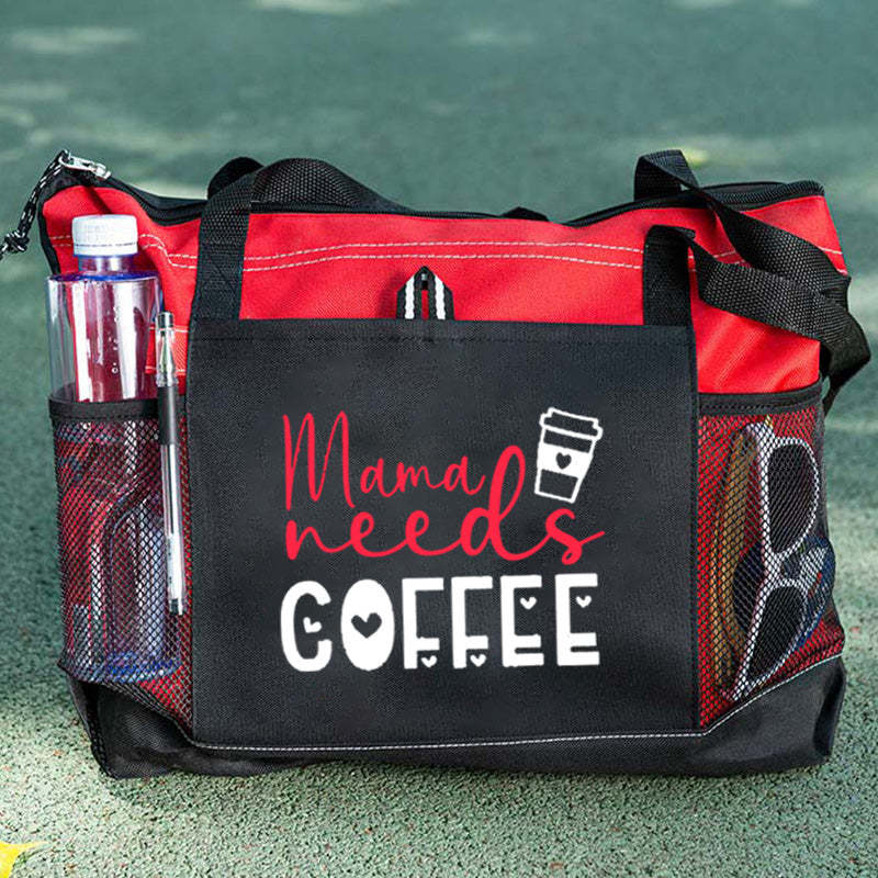 Mama Needs Coffee Tote Bag, Mother's Day Gift