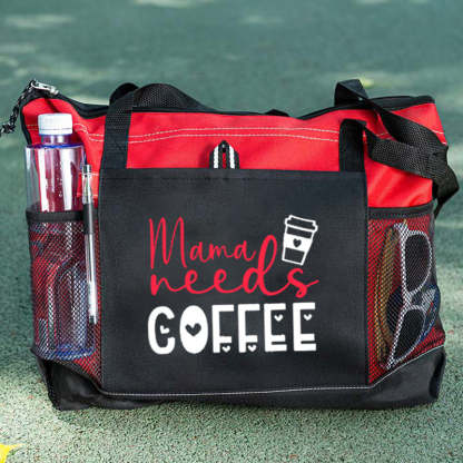 Mama Needs Coffee Tote Bag, Mother's Day Gift