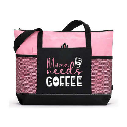 Mama Needs Coffee Tote Bag, Mother's Day Gift