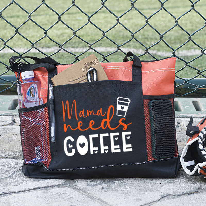 Mama Needs Coffee Tote Bag, Mother's Day Gift