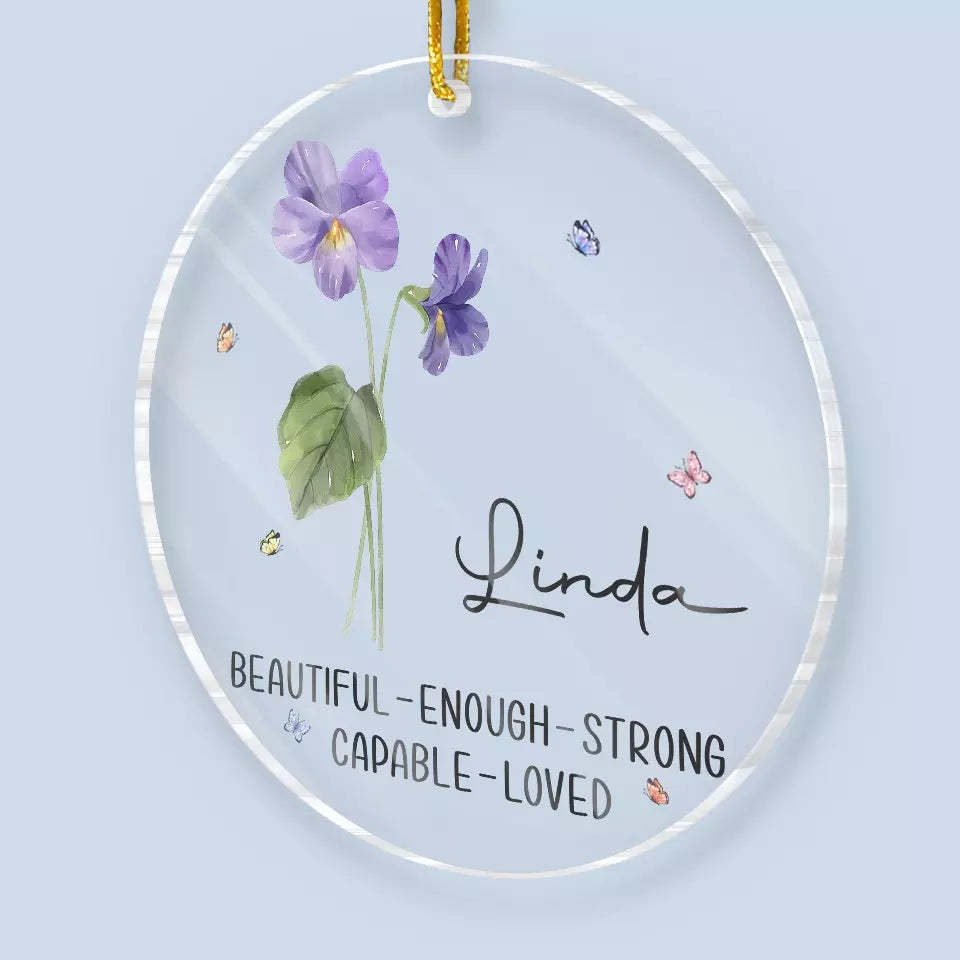Friends Are Like Flowers - Bestie Personalized Acrylic Custom Ornament